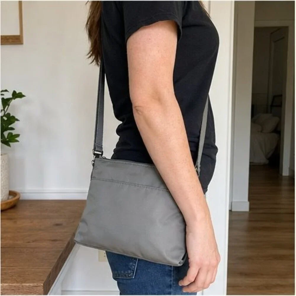 Stone Nylon Crossbody Bag